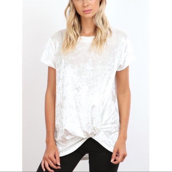 Tops - LAST: Small Crushed Velvet Top